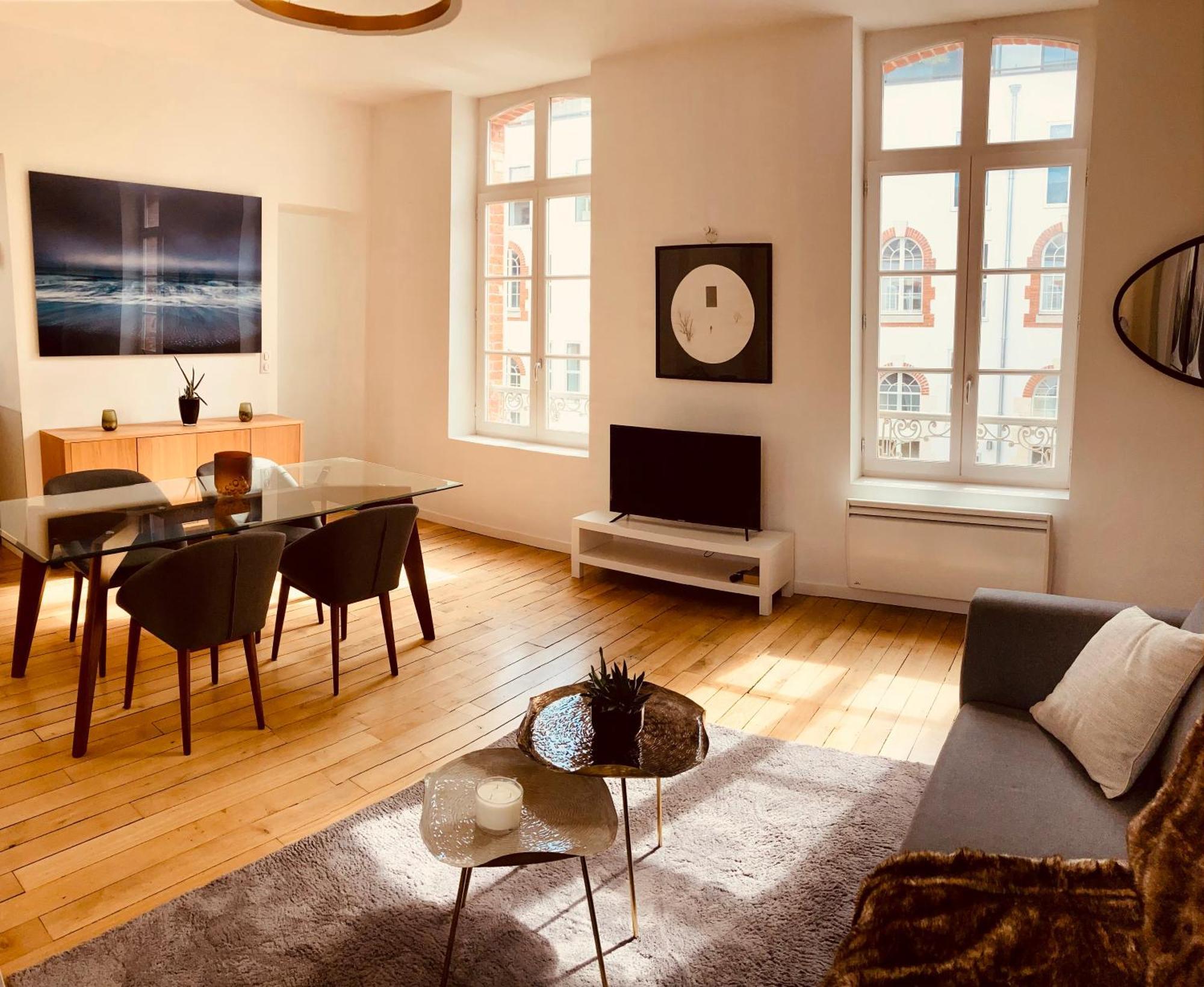So Guest- Luxueux Appartement, Ancienne Maison De Champagne Proche Cathedrale Reims Bagian luar foto